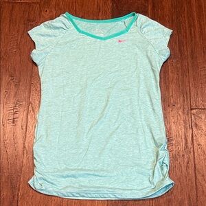 XL Juniors Nike DRI FIT Light Blue Athletic Top
